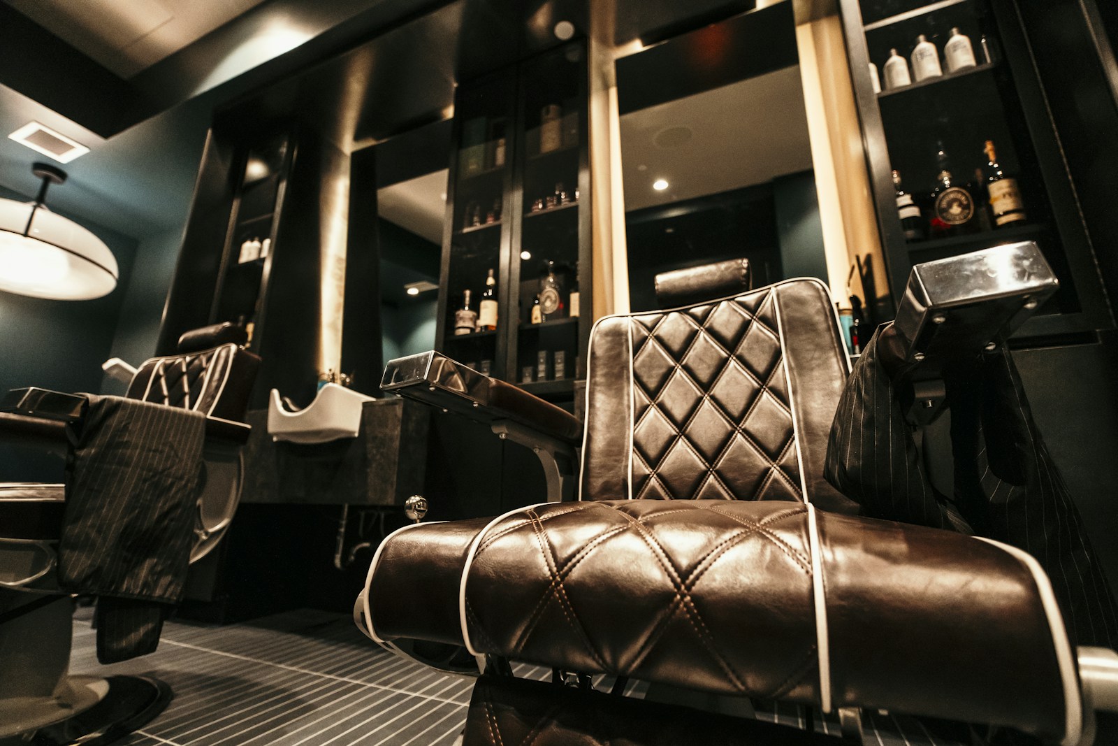 Interior de barbearia, fotografia ilustrativa